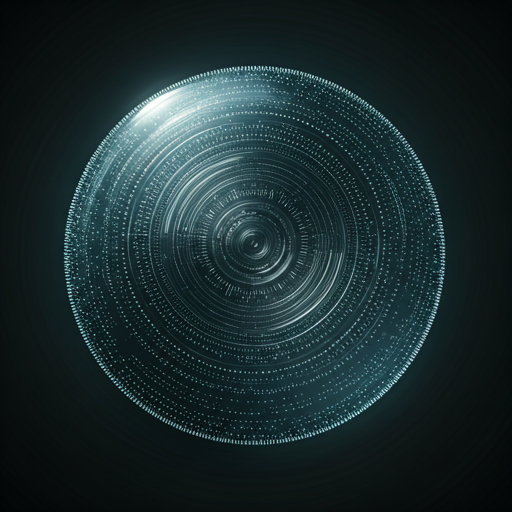 Futuristic digital orb representation
